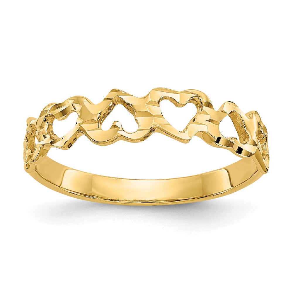 14k Heart Ring