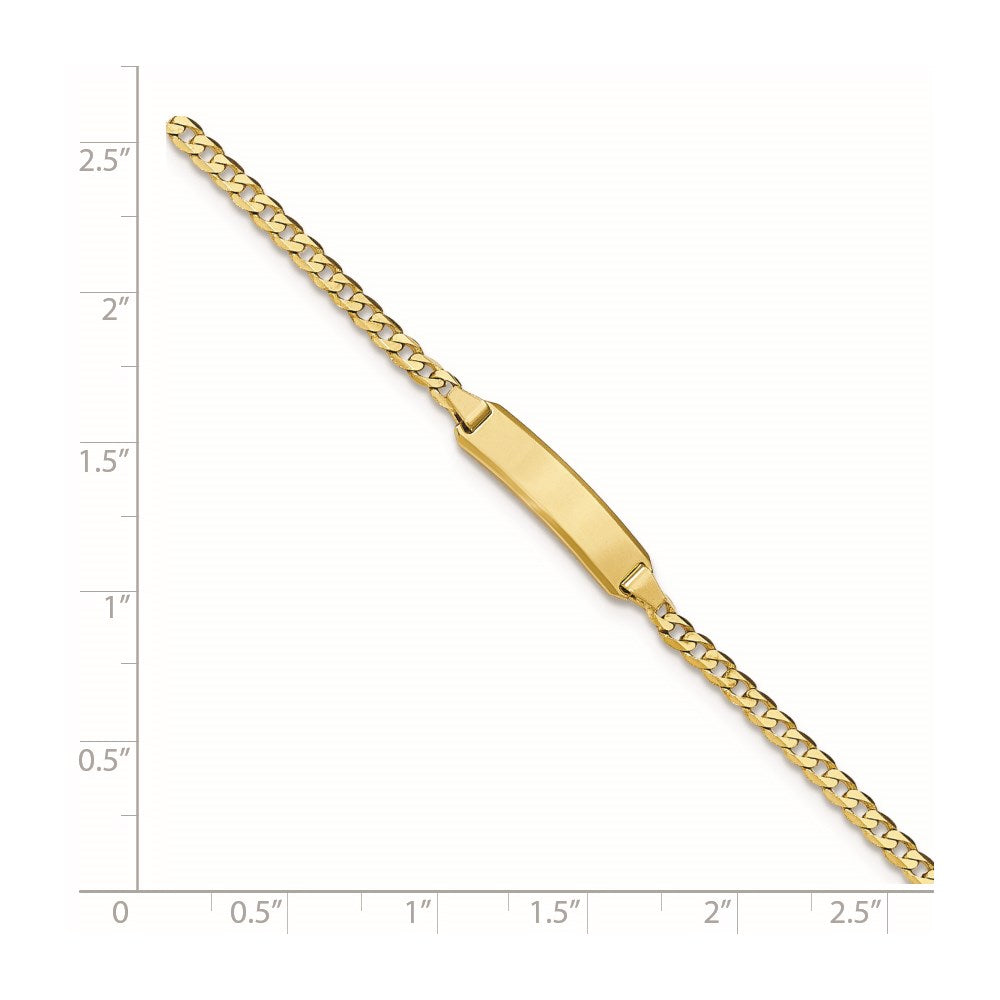 14k Curb Link ID Bracelet