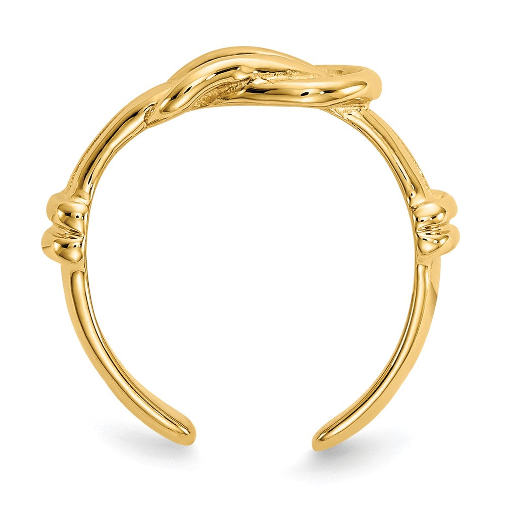 14k Love Knot Toe Ring