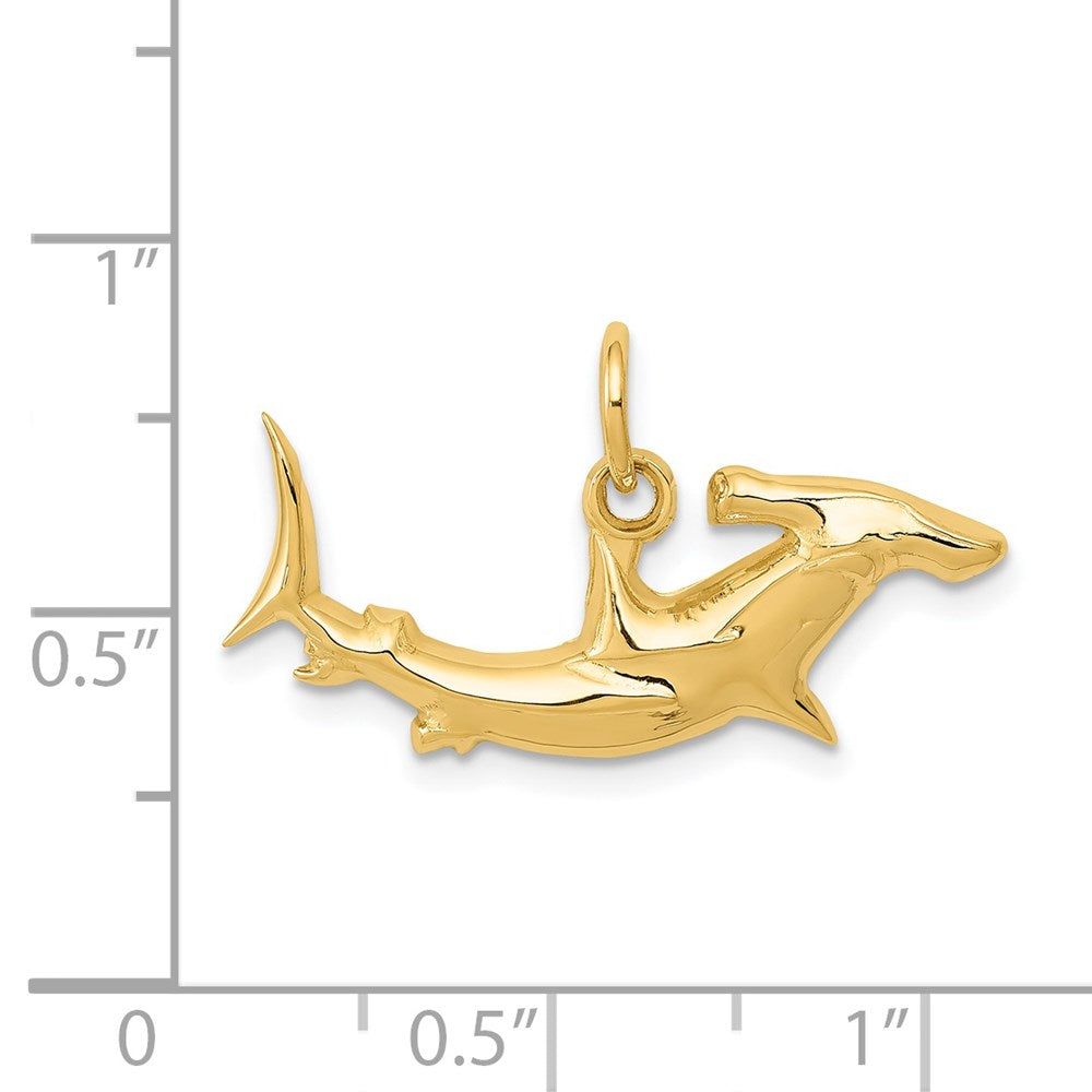 14k Hammerhead Shark Charm