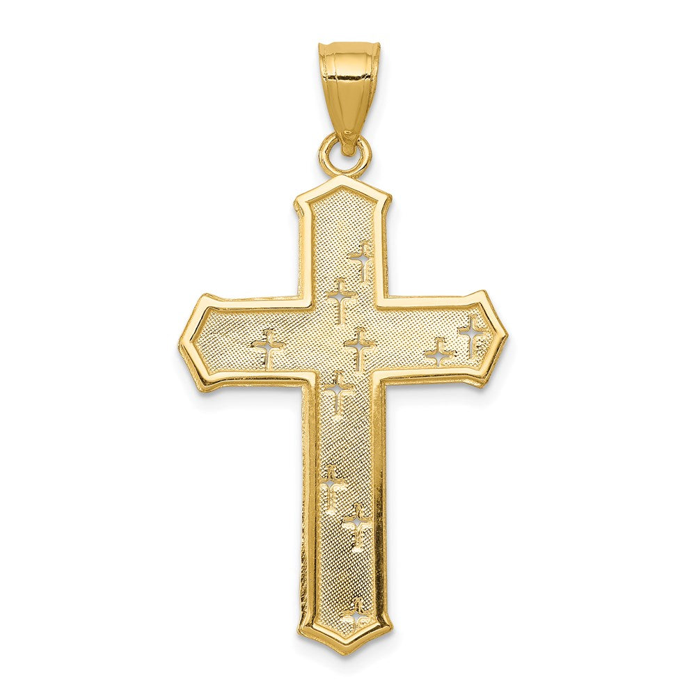 14k Passion Cross Pendant