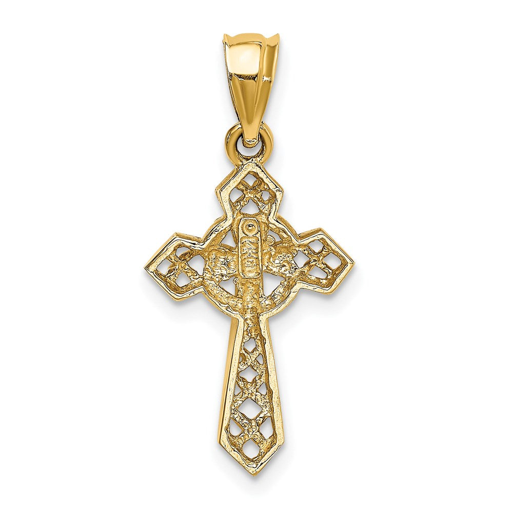 14k Celtic Cross Pendant