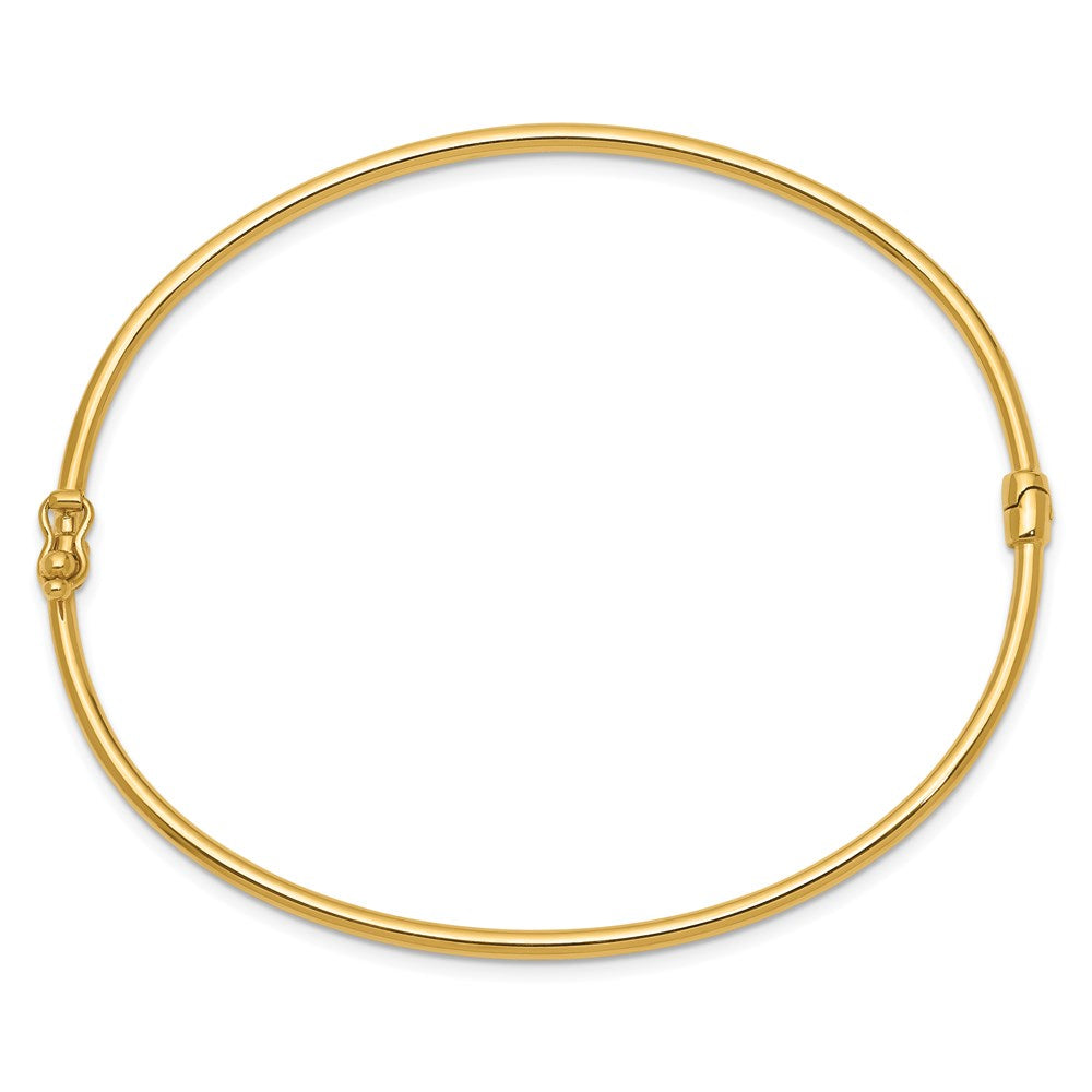 14K Hinged Bangle Bracelet