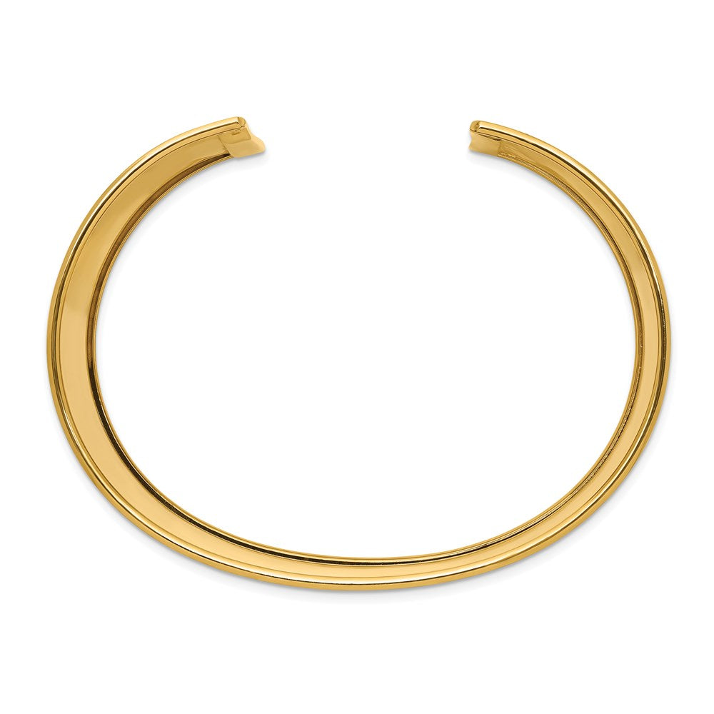 14k 47mm Polished Cuff Bangle