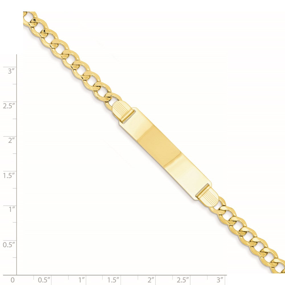 14k Semi-Solid Curb Link 5.9mm ID Bracelet