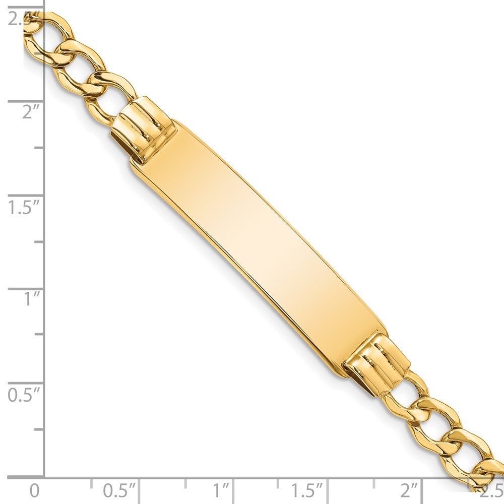 14k Semi-Solid Curb Link 5.9mm ID Bracelet