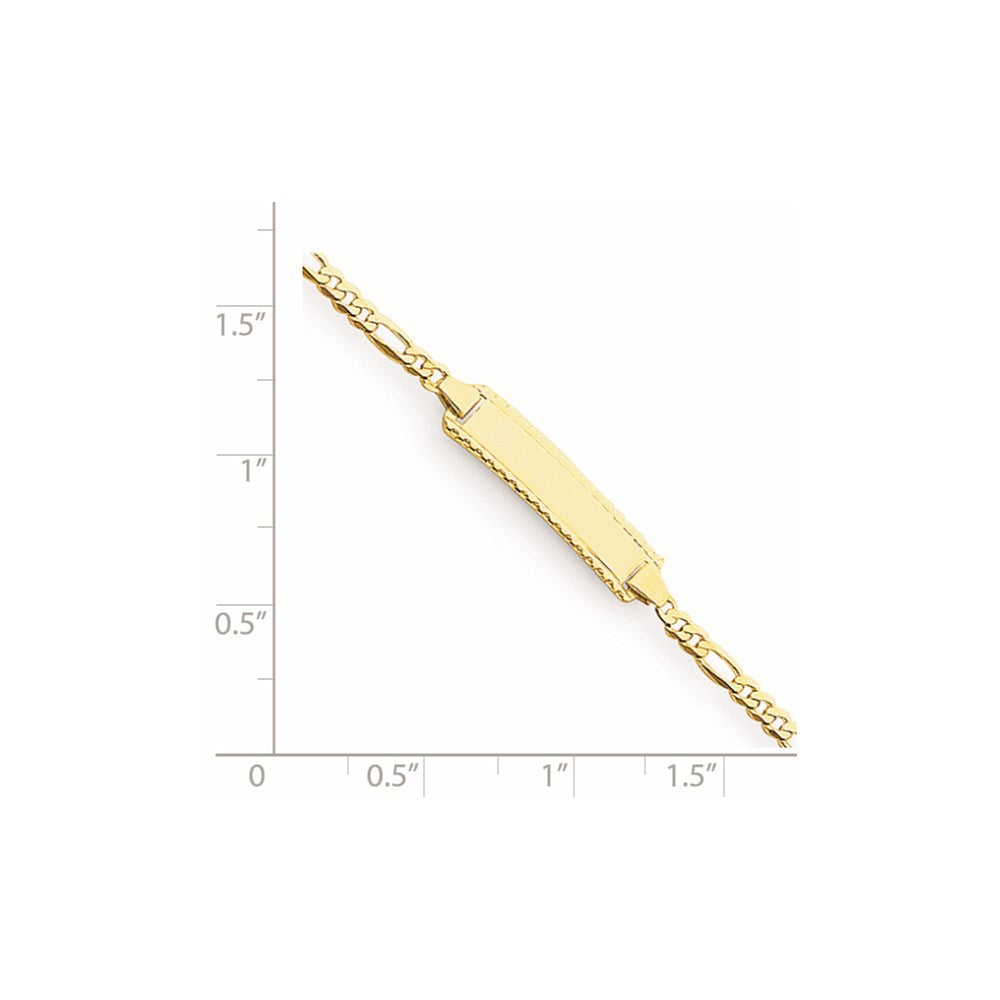 14k Children's Figaro Link ID Bracelet