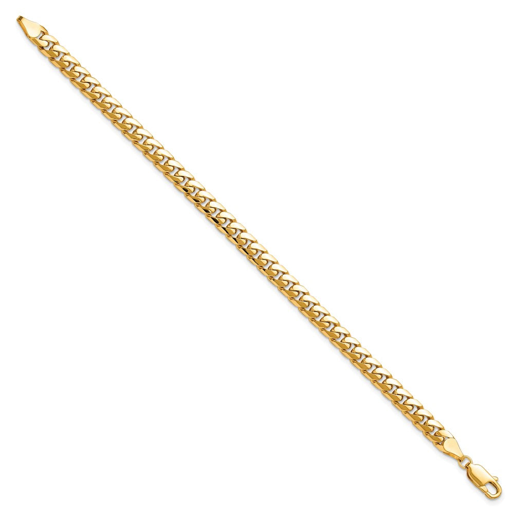 14K 8 inch 5mm Solid Miami Cuban Link with Lobster Clasp Bracelet