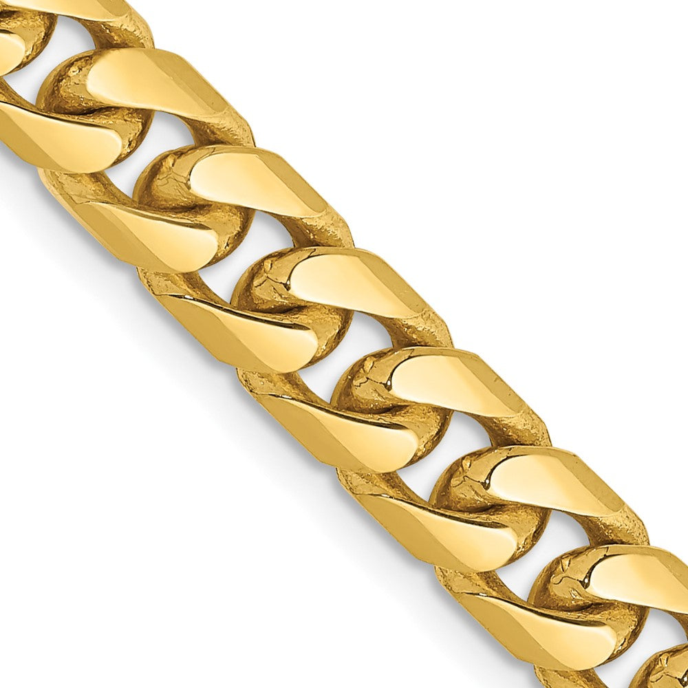 14K 24 inch 6.25mm Solid Miami Cuban Link with Lobster Clasp Chain