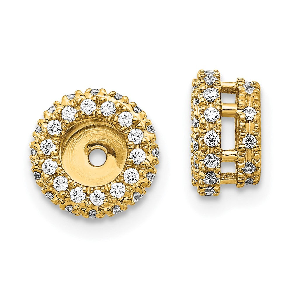 14K Lab Grown VS/SI FGH Dia Earring Jackets