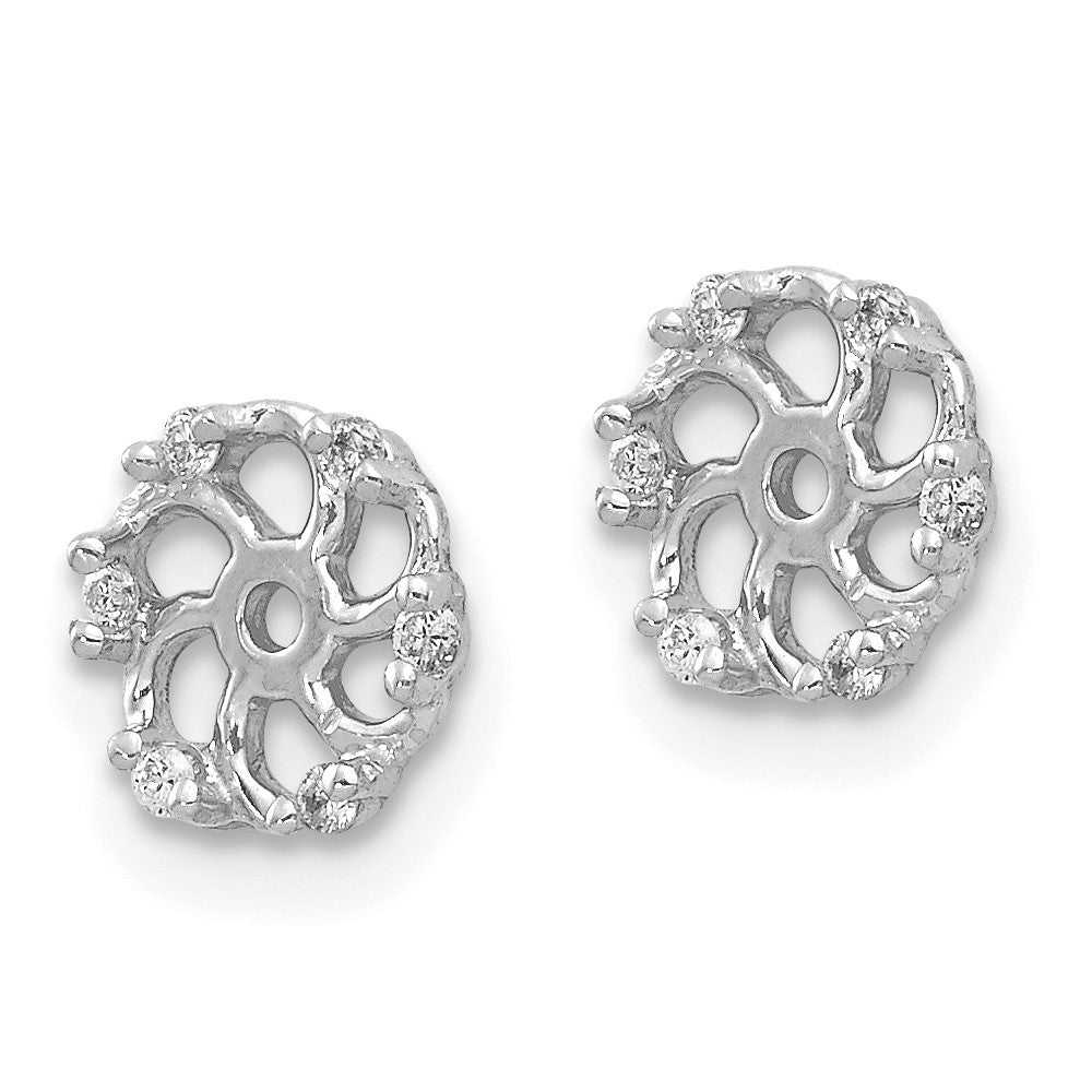 14K White Gold Lab Grown VS/SI FGH Dia Earring Jacket