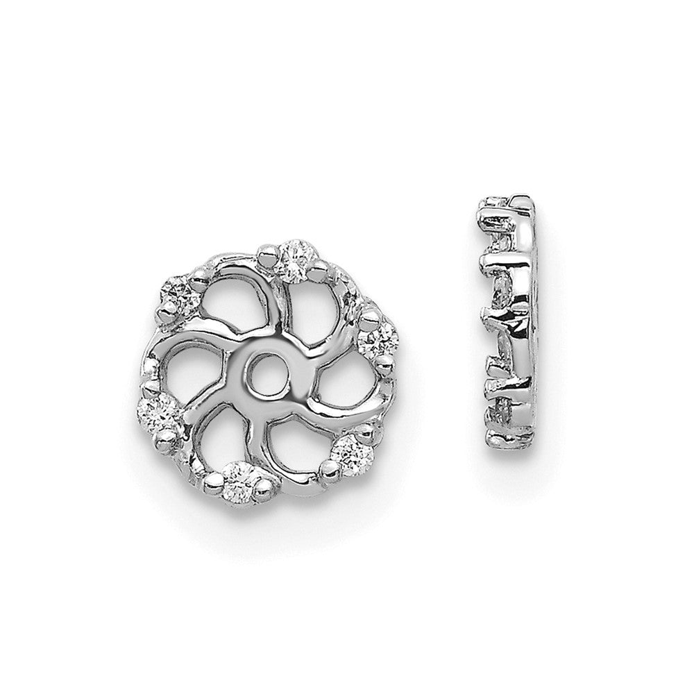 14K White Gold Lab Grown VS/SI FGH Dia Earring Jacket