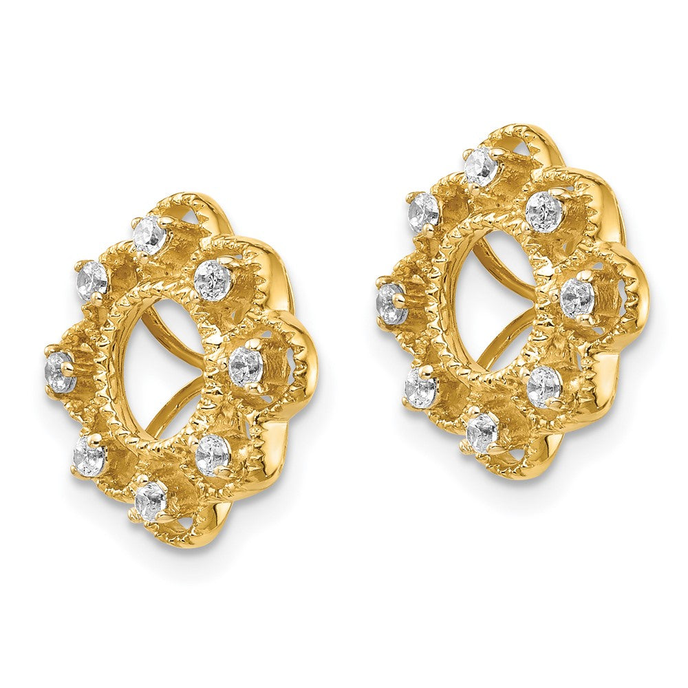 14K Lab Grown Diamond VS/SI FGH Earring Jacket