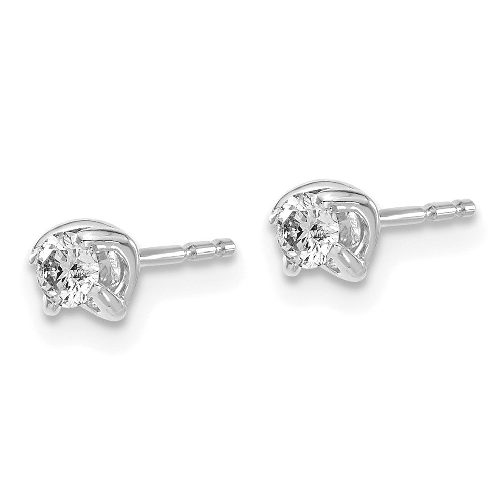 14K White Gold Lab Grown VS/SI FGH Dia Post Earrings