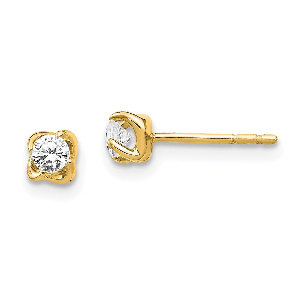 14K Lab Grown VS/SI FGH Dia Post Earrings