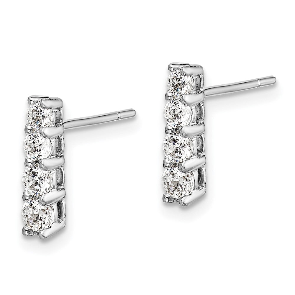 14K White Gold Lab Grown Diamond VS/SI FGH Earrings