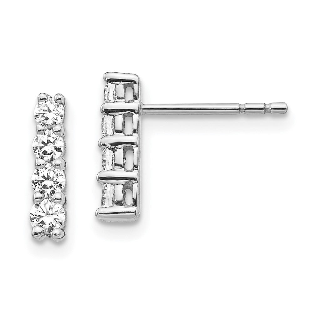 14K White Gold Lab Grown Diamond VS/SI FGH Earrings