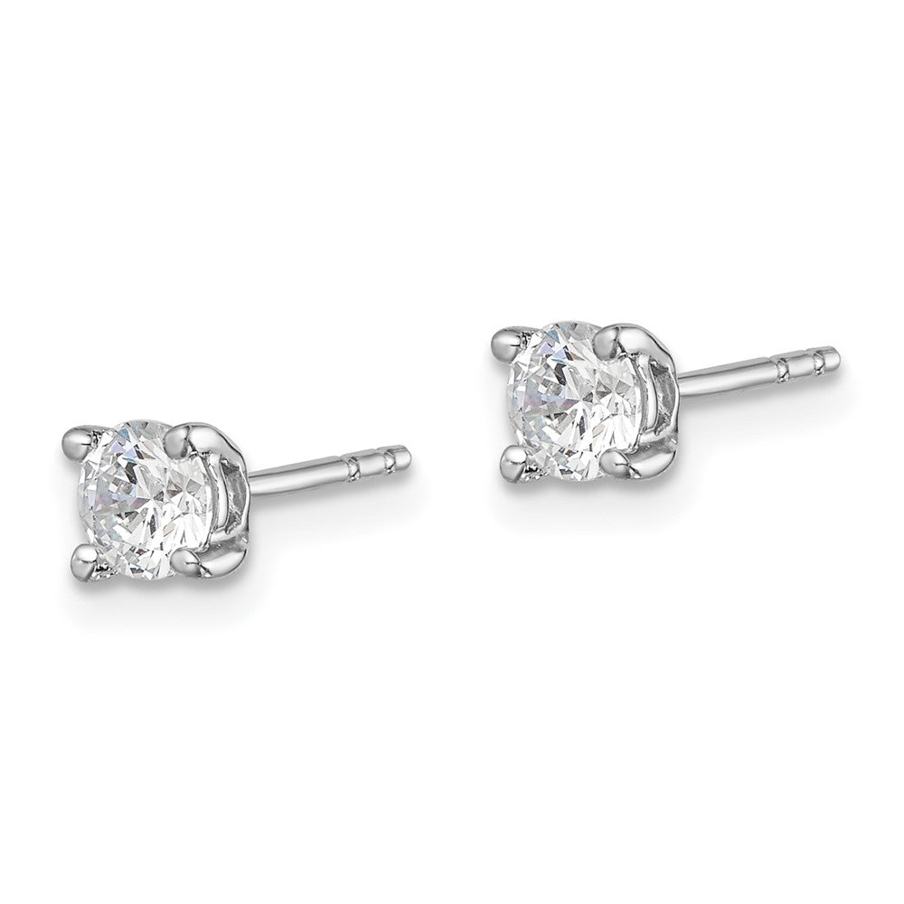 14K White Gold Lab Grown Diamond VS/SI FGH Post Earrings