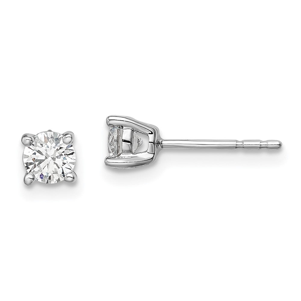 14K White Gold Lab Grown Diamond VS/SI FGH Post Earrings