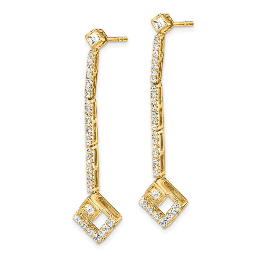 14K Lab Grown Diamond VS/SI FGH Dangle Post Earrings