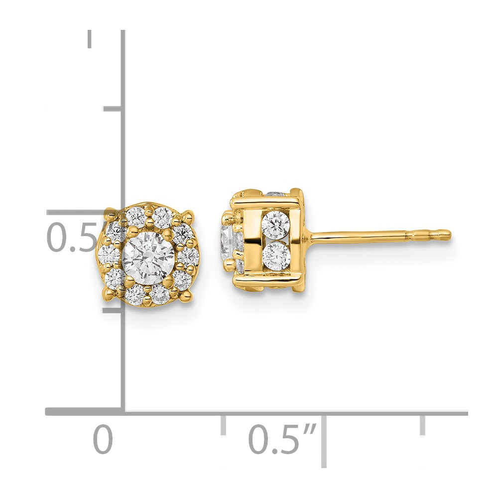 14K Lab Grown VS/SI FGH Dia Fashion Earrings