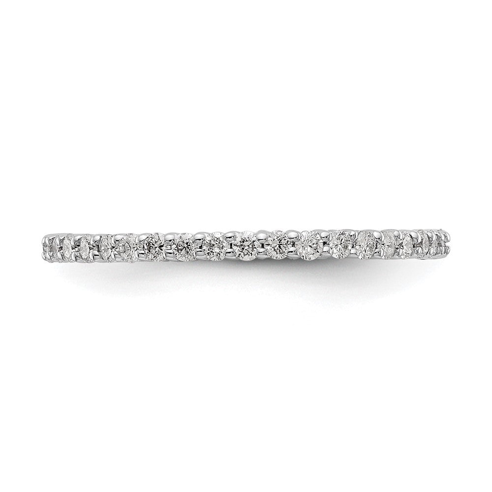 14K White Gold Lab Grown Diamond VS/SI FGH Shared Prong Eternity Ban