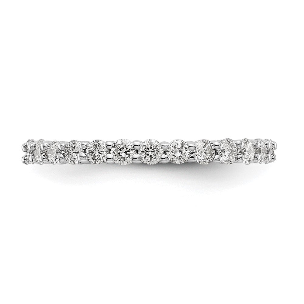 14K White Gold Lab Grown Diamond VS/SI FGH shared Prong Eternity Ban