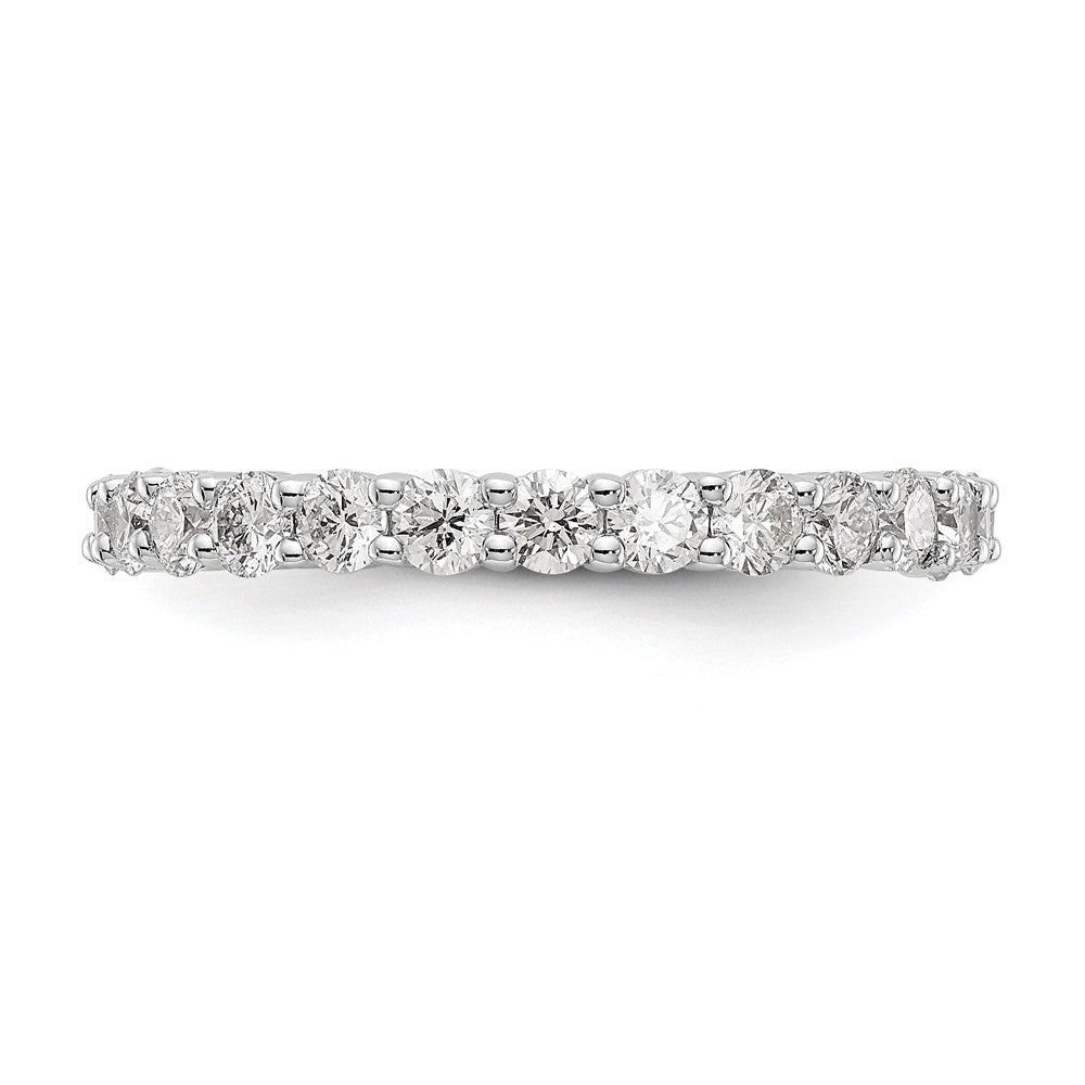 14K White Gold Lab Grown Diamond VS/SI FGH Shared Prong Eternity Ban