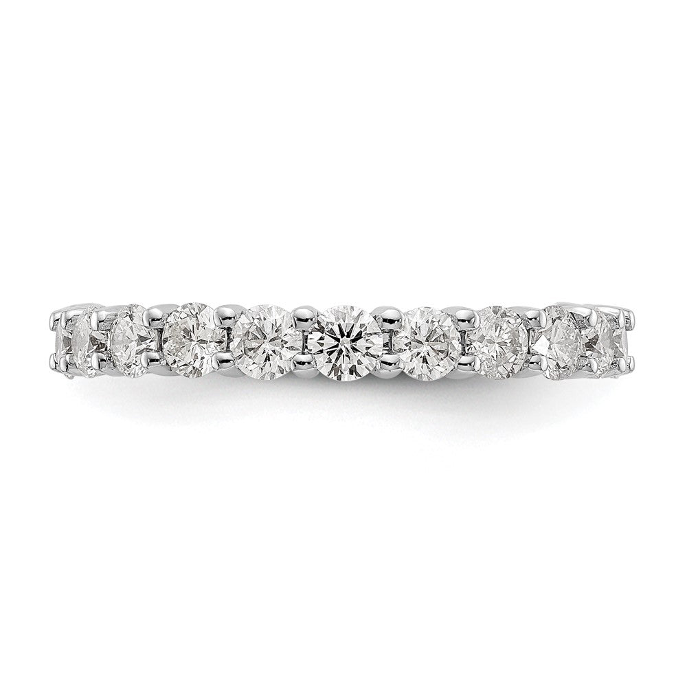 14K White Gold Lab Grown Diamond VS/SI FGH Shared Prong Eternity Ban