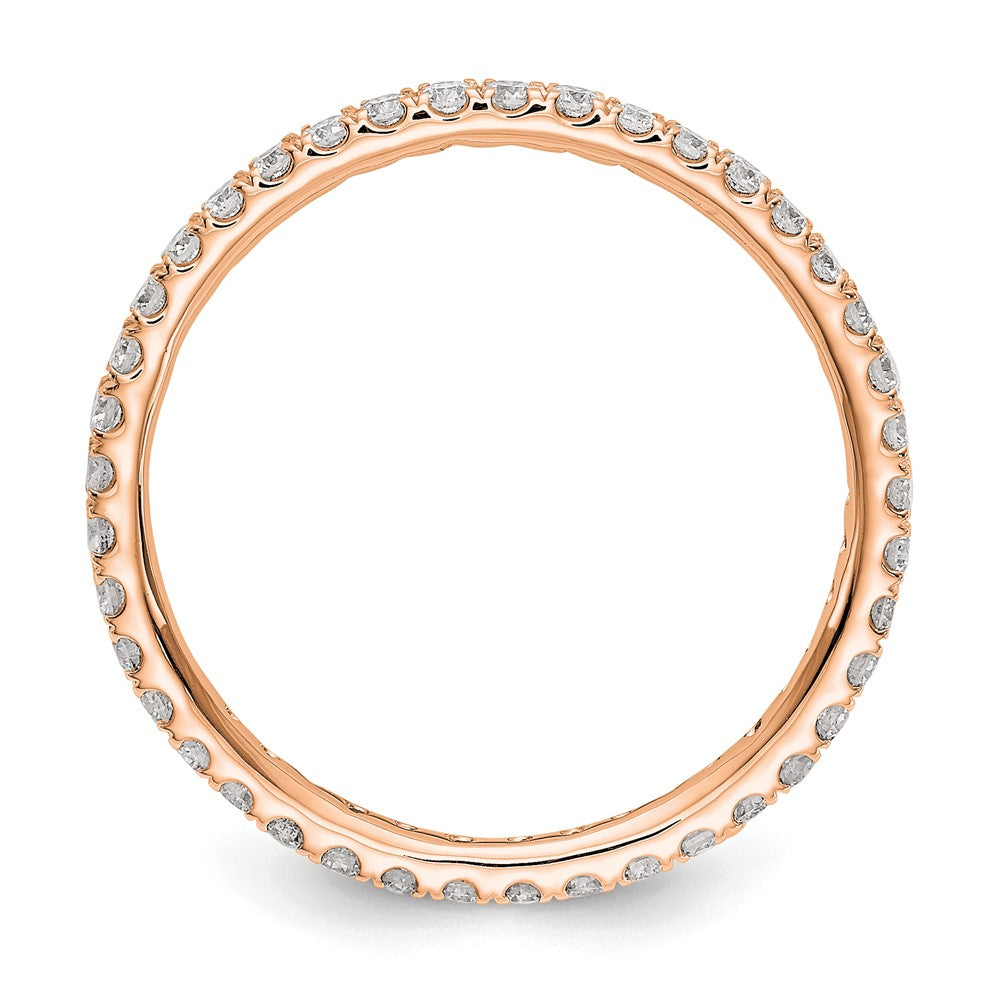 14K Rose Gold Lab Grown Diamond VS/SI FGH Eternity Band