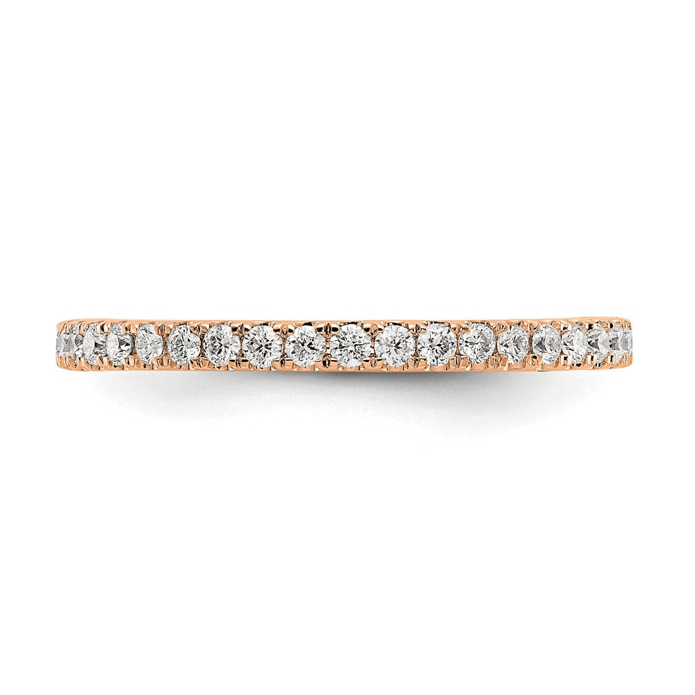 14K Rose Gold Lab Grown Diamond VS/SI FGH Eternity Band