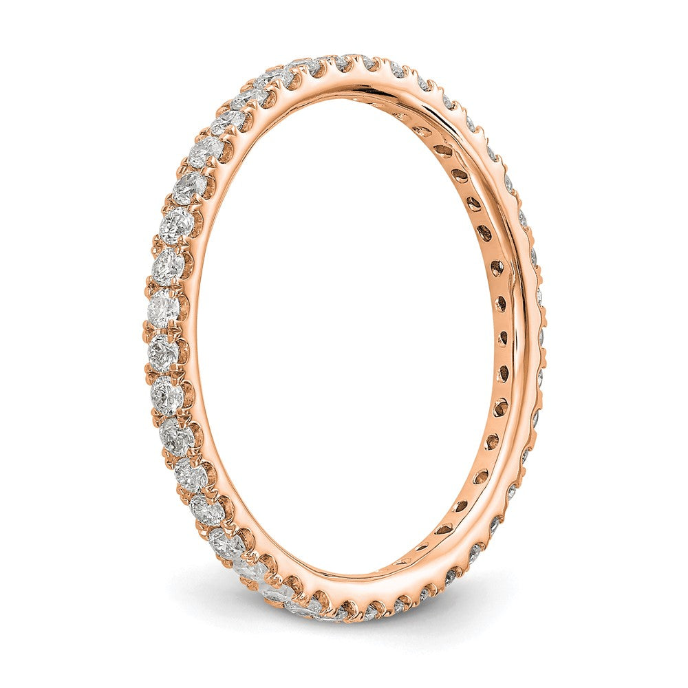 14K Rose Gold Lab Grown Diamond VS/SI FGH Eternity Band