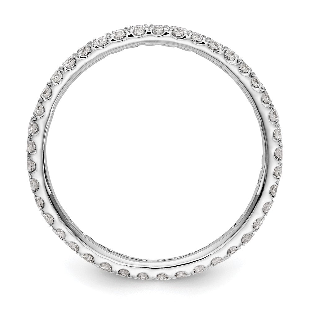 14K White Gold Lab Grown Diamond VS/SI FGH Eternity Band