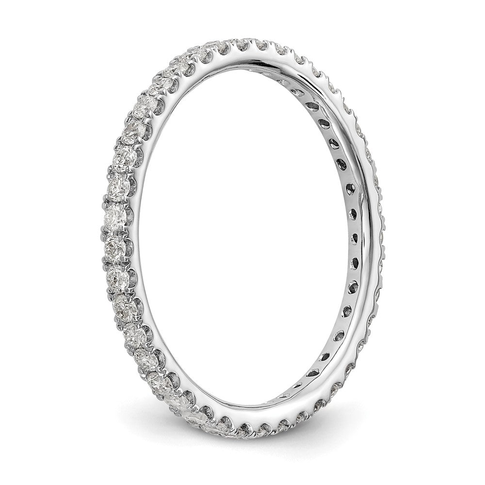 14K White Gold Lab Grown Diamond VS/SI FGH Eternity Band