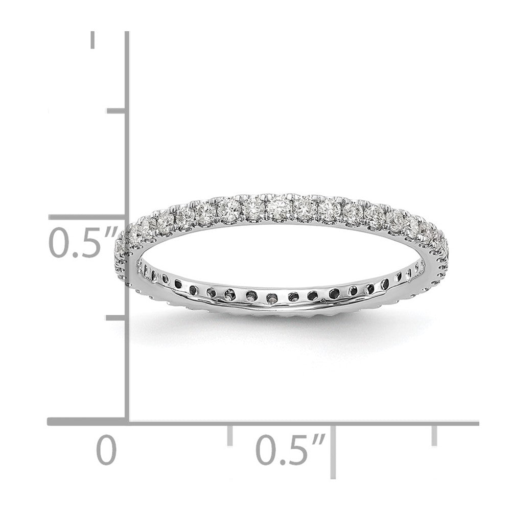 14K White Gold Lab Grown Diamond VS/SI FGH Eternity Band