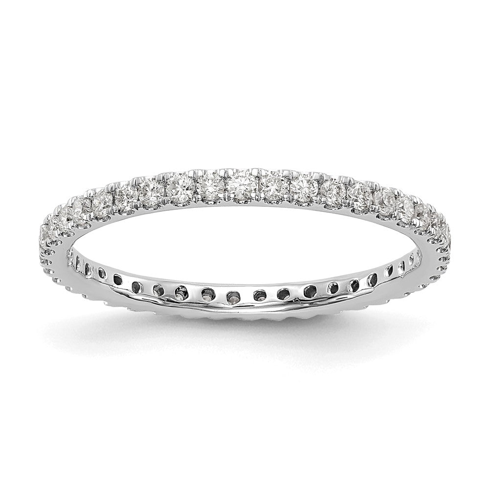 14K White Gold Lab Grown Diamond VS/SI FGH Eternity Band