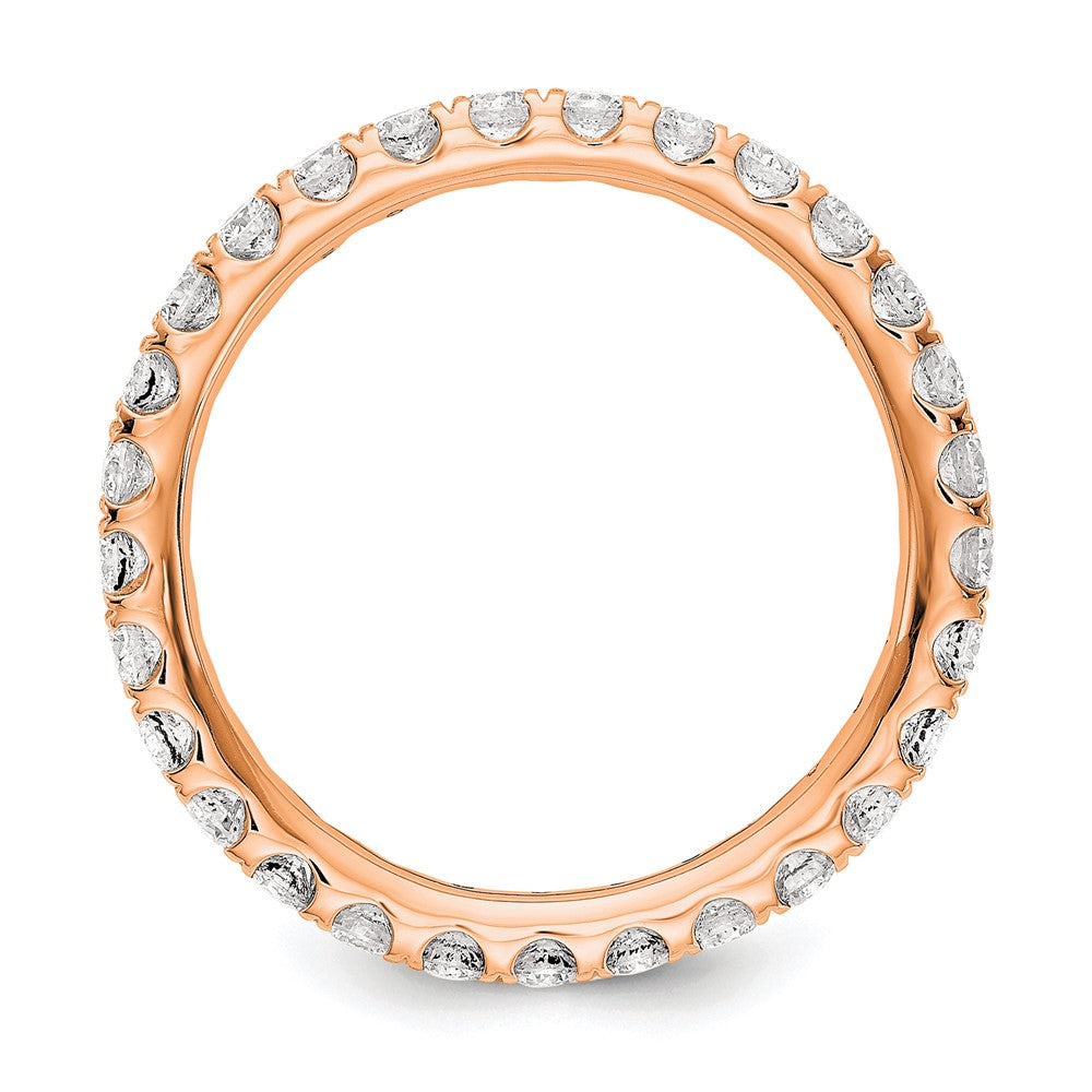 14K Rose Gold Lab Grown Diamond VS/SI FGH Eternity Band