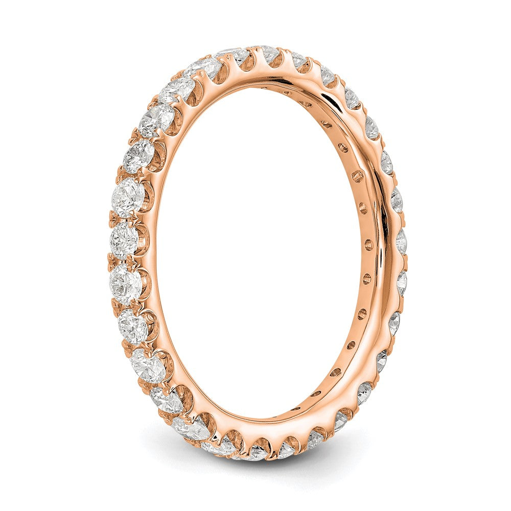 14K Rose Gold Lab Grown Diamond VS/SI FGH Eternity Band