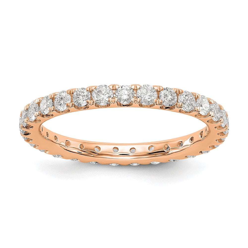 14K Rose Gold Lab Grown Diamond VS/SI FGH Eternity Band