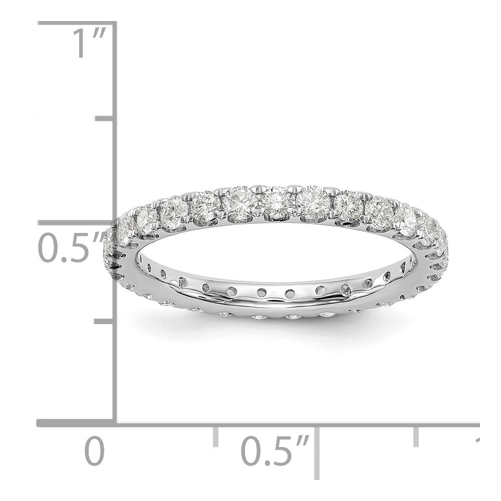 14K White Gold Lab Grown Diamond VS/SI FGH Eternity Band