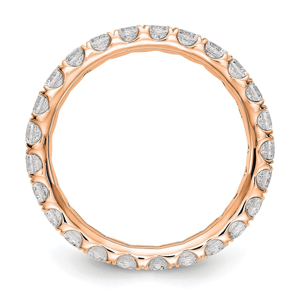 14K Rose Gold Lab Grown Diamond VS/SI FGH Eternity Band