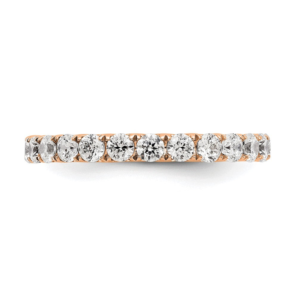 14K Rose Gold Lab Grown Diamond VS/SI FGH Eternity Band