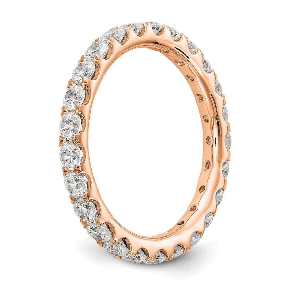 14K Rose Gold Lab Grown Diamond VS/SI FGH Eternity Band