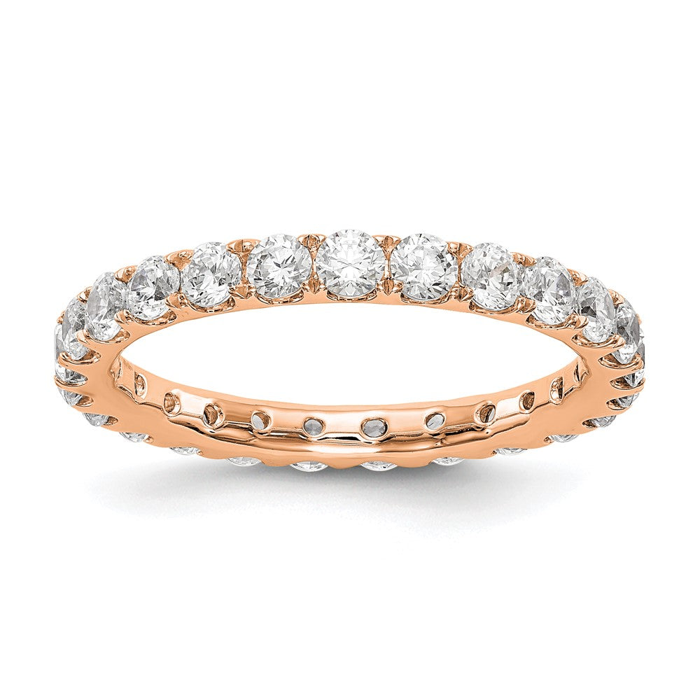 14K Rose Gold Lab Grown Diamond VS/SI FGH Eternity Band