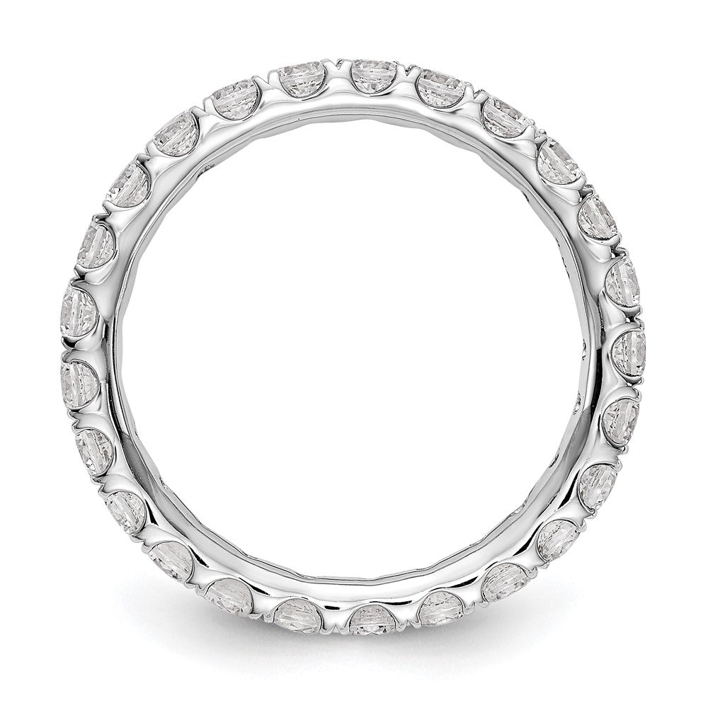 14K White Gold Lab Grown Diamond VS/SI FGH Eternity Band