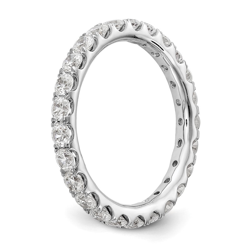 14K White Gold Lab Grown Diamond VS/SI FGH Eternity Band