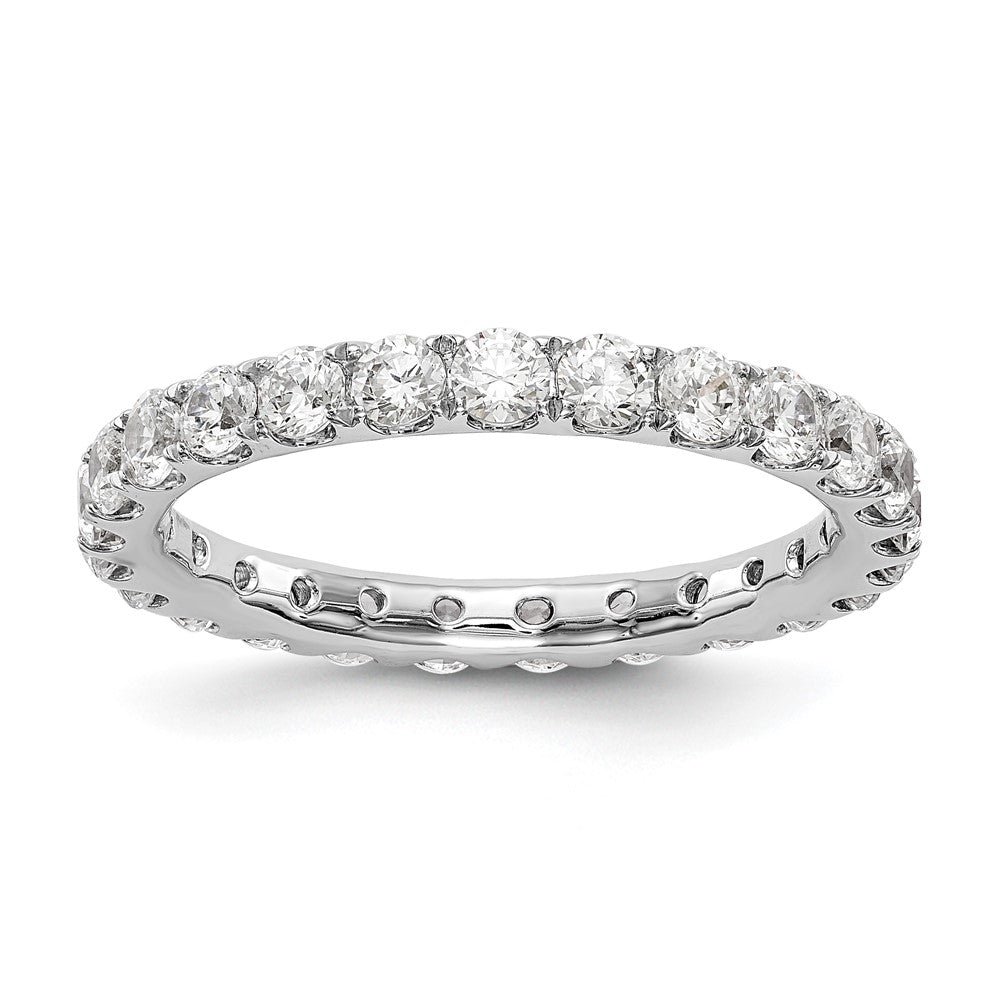 14K White Gold Lab Grown Diamond VS/SI FGH Eternity Band