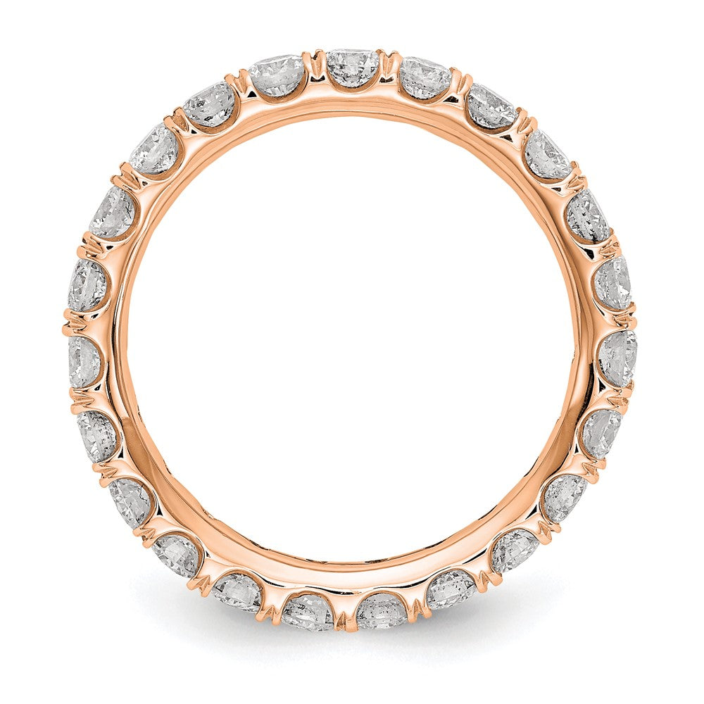 14K Rose Gold Lab Grown Diamond VS/SI FGH Eternity Band