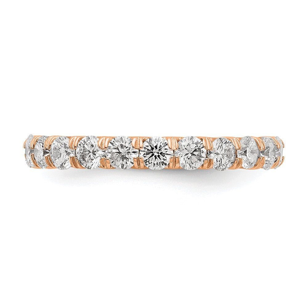 14K Rose Gold Lab Grown Diamond VS/SI FGH Eternity Band