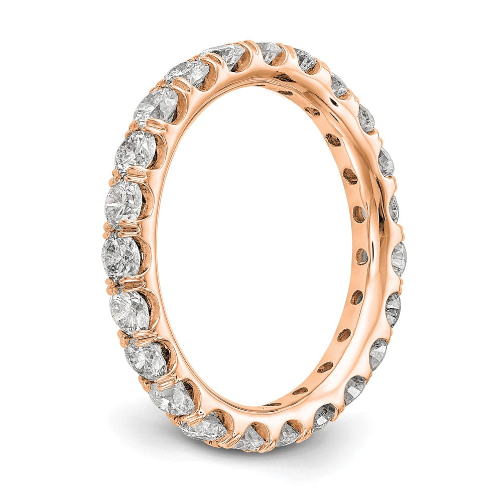 14K Rose Gold Lab Grown Diamond VS/SI FGH Eternity Band